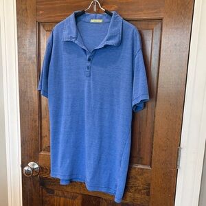 Alternative Men's Blue Heather Polo Shirt